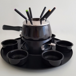 Aparelho p/fondue base giratria