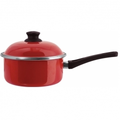 Panela esmaltada vermelha N18