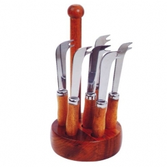 Base de mad. c/6 espetos