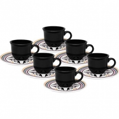 Conj.de xcaras p/caf 6p.