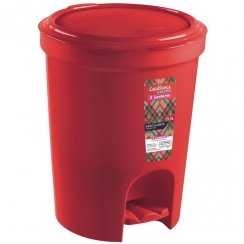 Lixeira vermelha 13,5L.