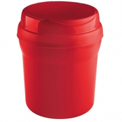 Lixeira p/pia vermelha