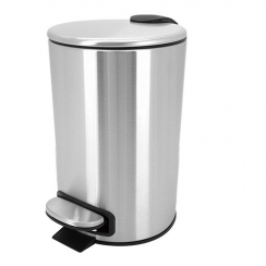 Lixeira inox c/pedal 12L.