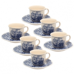 Conj.de xcaras p/caf 6p.