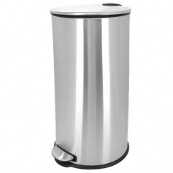 Lixeira inox c/pedal 20L.