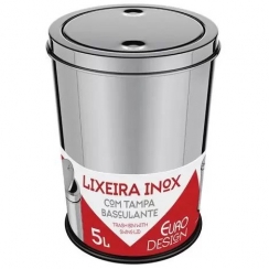 Lixeira inox  5L.