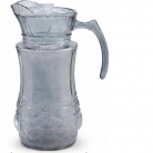 Jarra de vidro fume c/ tampa