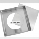 Forma quadrada fundo falso