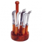 Base de mad. c/6 espetos