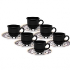 Conj.de xcaras p/caf 6p.