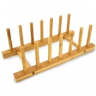suporte p/pratos bambu