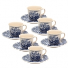 Conj.de xcaras p/caf 6p.