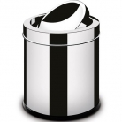 Lixeira basculante inox 3L.