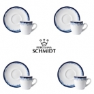 Jogo p/caf 6p. porcelana