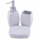 Kit p/ banheiro 3p. branco