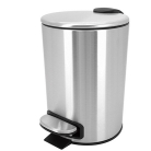 Lixeira inox c/pedal 5L.