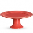 Prato p/bolo vermelho