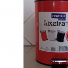 Lixeira inox 3L.