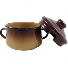 Aucareiro esmaltado marrom