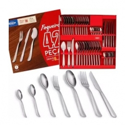 Faqueiro inox 42p.