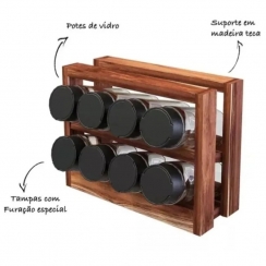 Porta temperos c/suporte