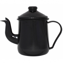 Bule esmaltado preto 1L>