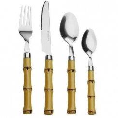 Faqueiro inox 24p. bambu