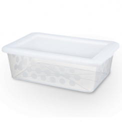 Caixa plstica c/tampa 13,5L.