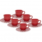 Jogo de xcaras p/ caf 6p.