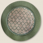 Jogo americano verde musgo