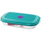 Pote retangular baixo 820ml.