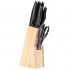 Conj. de facas c/cepo 7p.