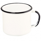 Caneca esmaltada branca N�12