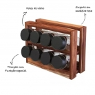 Porta temperos c/suporte