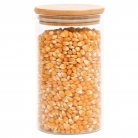 Pote de vidro c/tampa bambu 750ml.