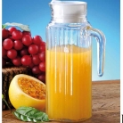 Jarra de vidro c/tampa 1L.