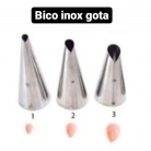 Bico p//confeitar inox gota