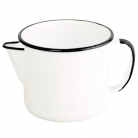 Caneca esmaltada branca c/bico