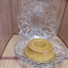 Prato p/bolo de vidro