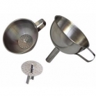 Funil a�o inox c/peneira