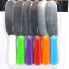 jogo de espatulas inox 6p�.