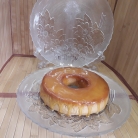 Prato p/bolo de vidro